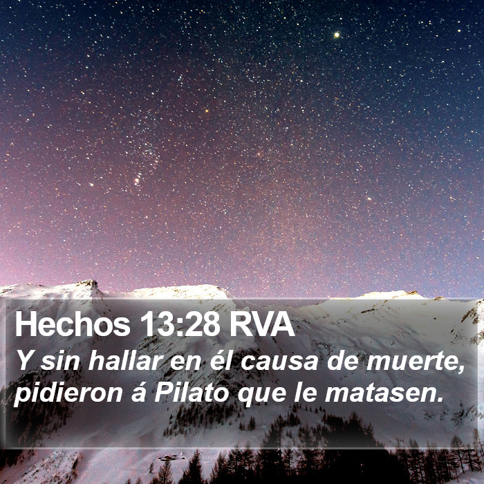 Hechos 13:28 RVA Bible Study