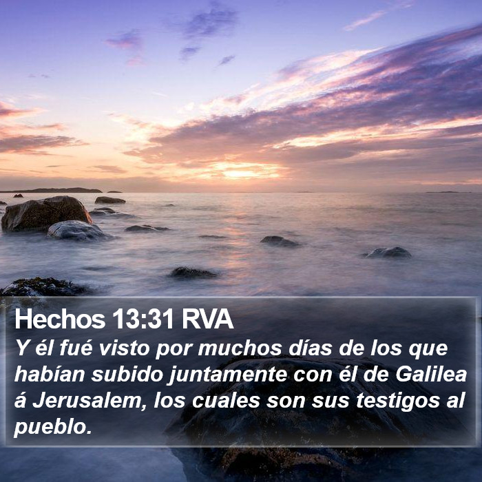 Hechos 13:31 RVA Bible Study