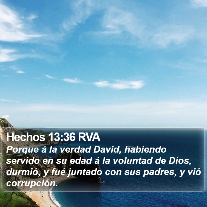 Hechos 13:36 RVA Bible Study