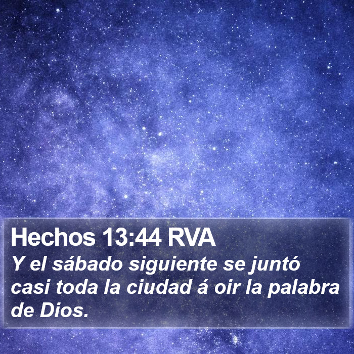 Hechos 13:44 RVA Bible Study