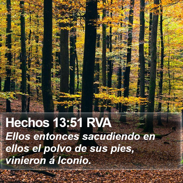 Hechos 13:51 RVA Bible Study