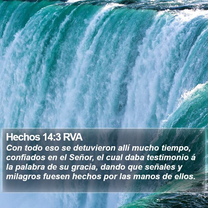 Hechos 14:3 RVA Bible Study