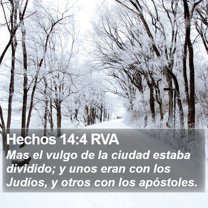 Hechos 14:4 RVA Bible Study