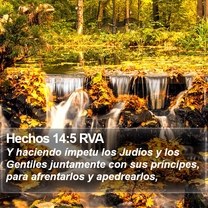 Hechos 14:5 RVA Bible Study