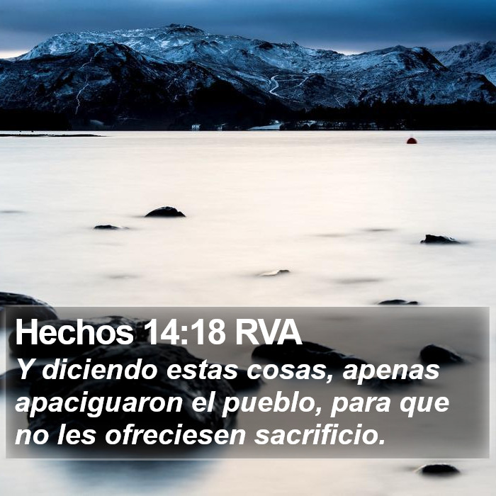 Hechos 14:18 RVA Bible Study