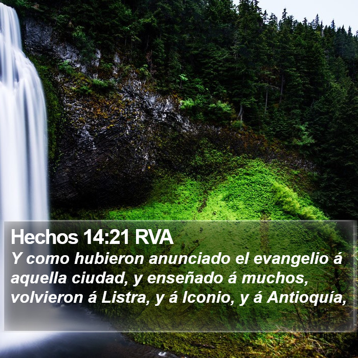 Hechos 14:21 RVA Bible Study
