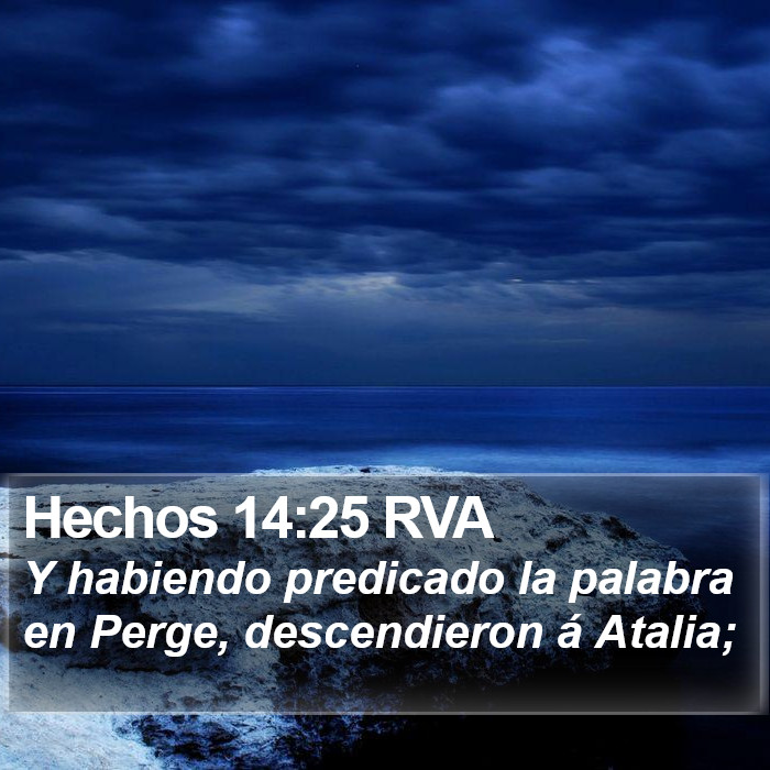 Hechos 14:25 RVA Bible Study