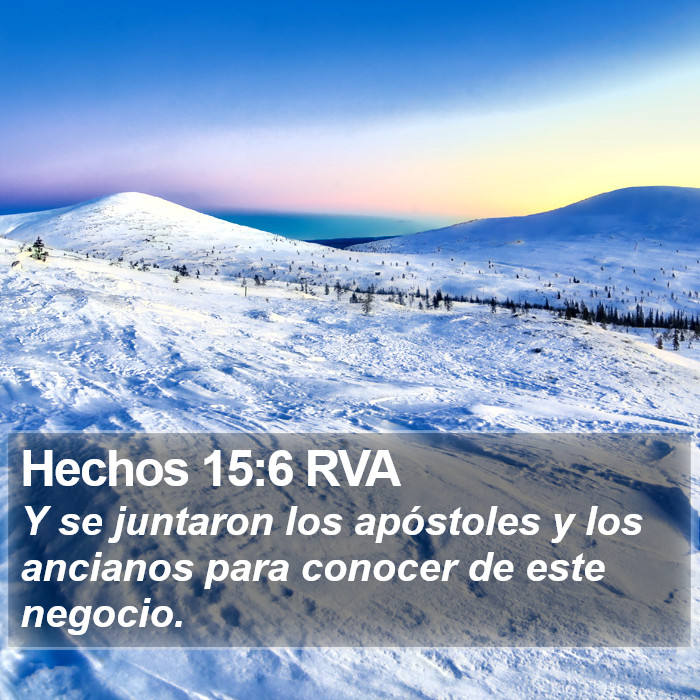 Hechos 15:6 RVA Bible Study