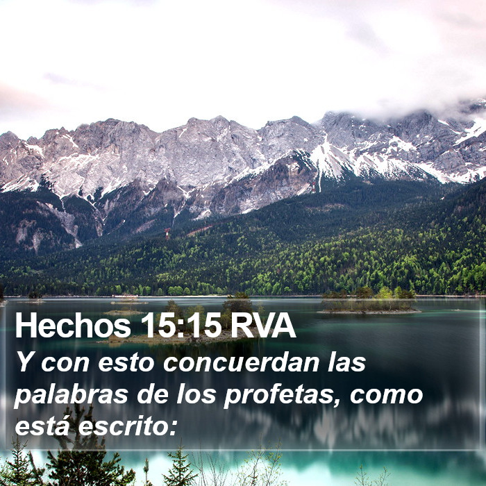 Hechos 15:15 RVA Bible Study