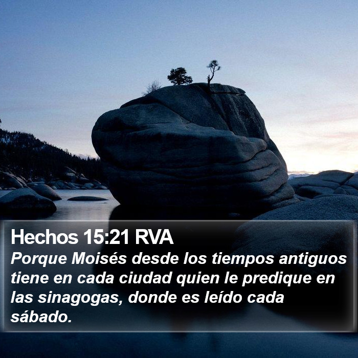 Hechos 15:21 RVA Bible Study