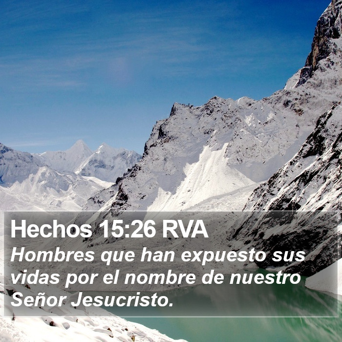 Hechos 15:26 RVA Bible Study
