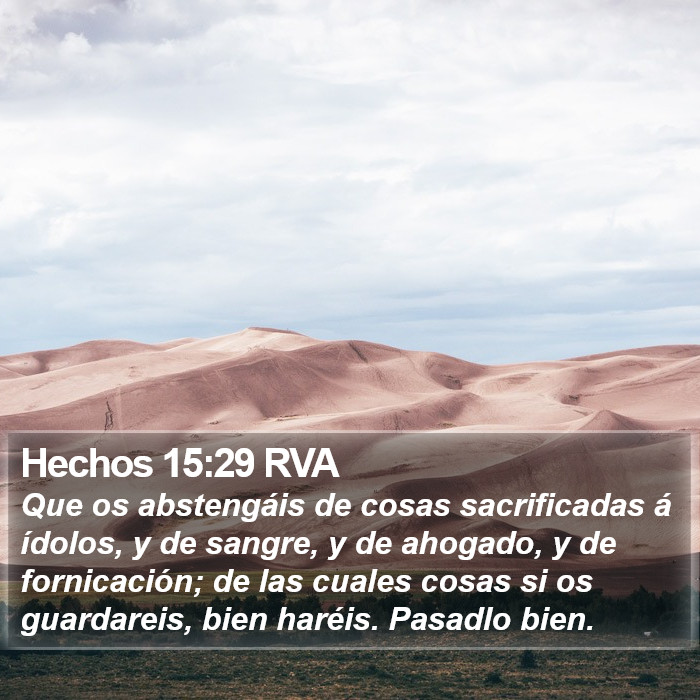 Hechos 15:29 RVA Bible Study