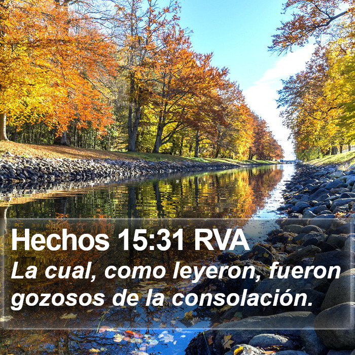 Hechos 15:31 RVA Bible Study