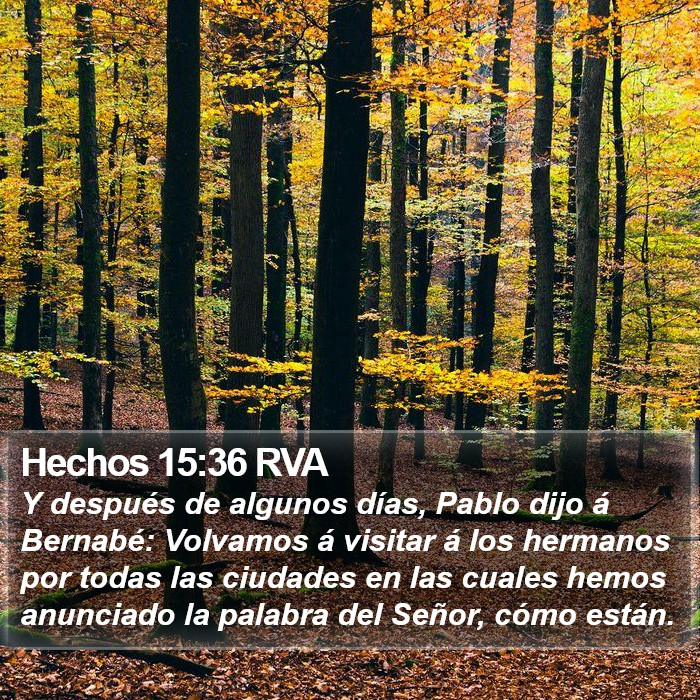 Hechos 15:36 RVA Bible Study