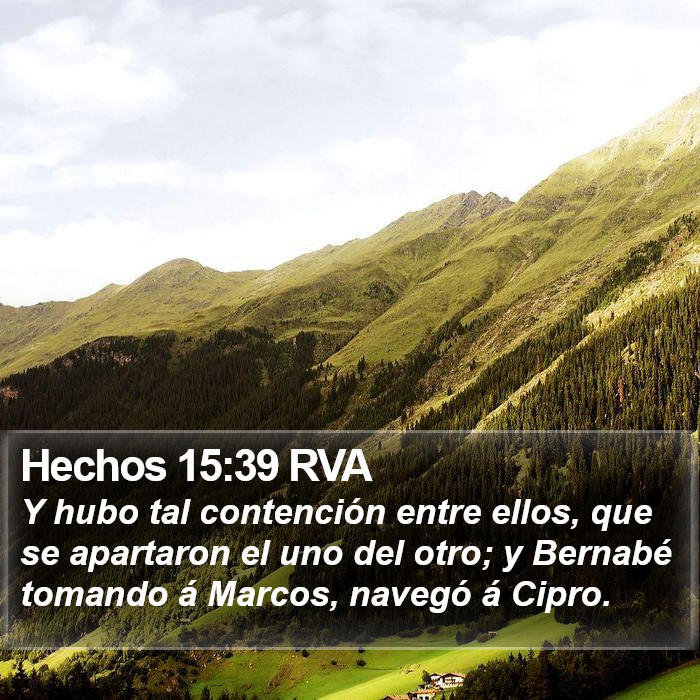Hechos 15:39 RVA Bible Study