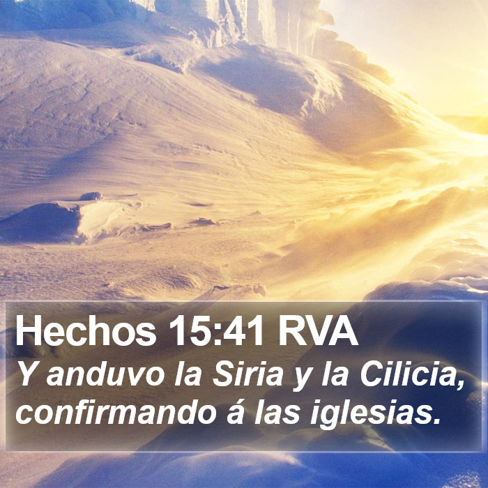 Hechos 15:41 RVA Bible Study