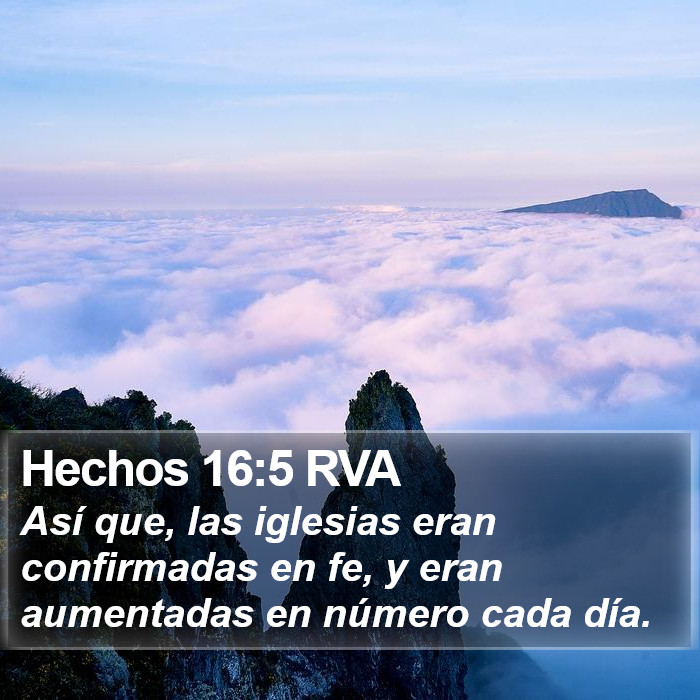 Hechos 16:5 RVA Bible Study