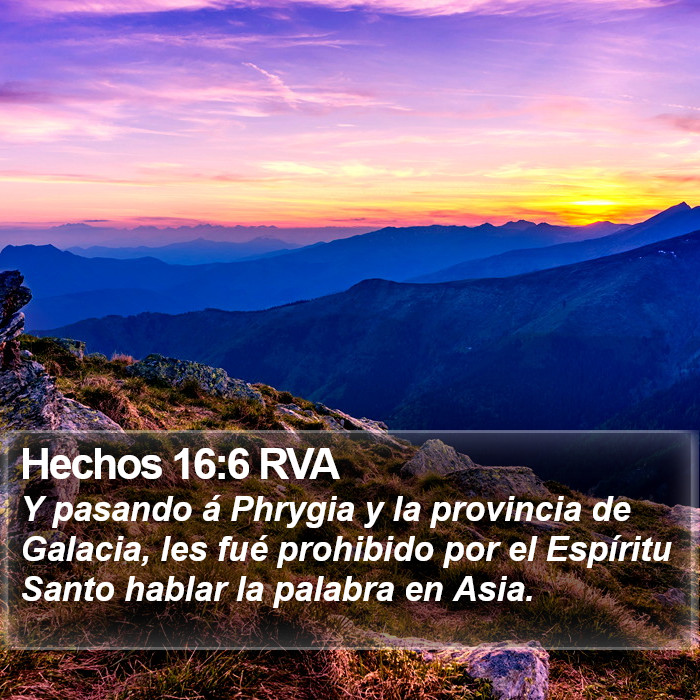 Hechos 16:6 RVA Bible Study