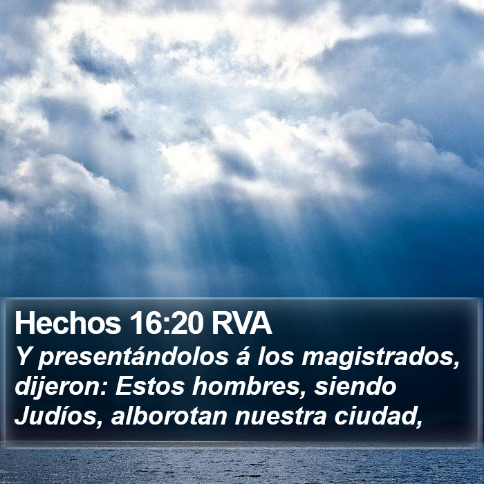 Hechos 16:20 RVA Bible Study