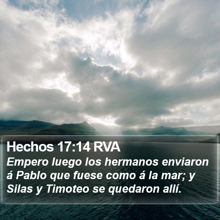 Hechos 17:14 RVA Bible Study