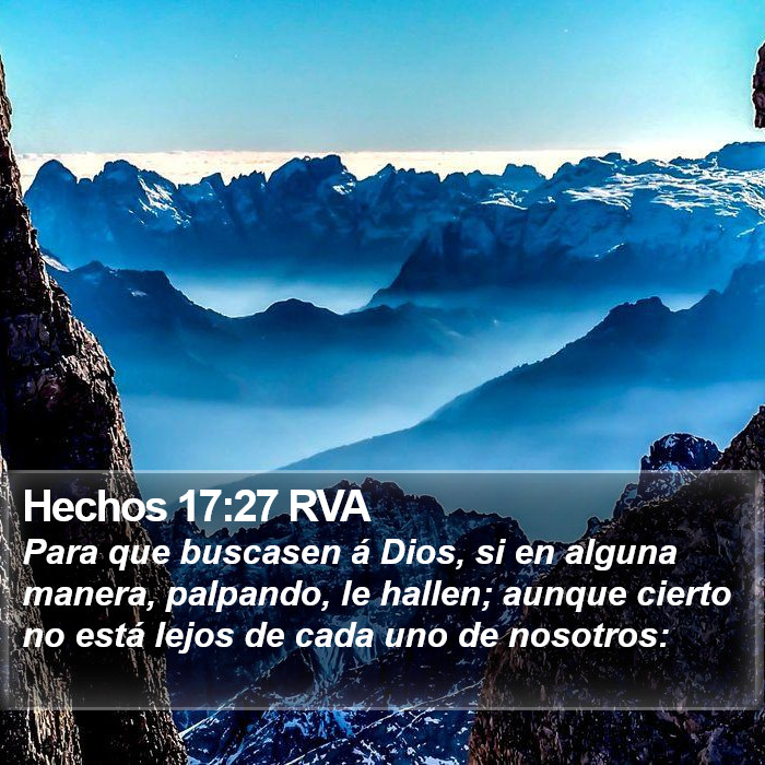 Hechos 17:27 RVA Bible Study