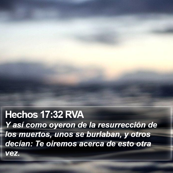 Hechos 17:32 RVA Bible Study