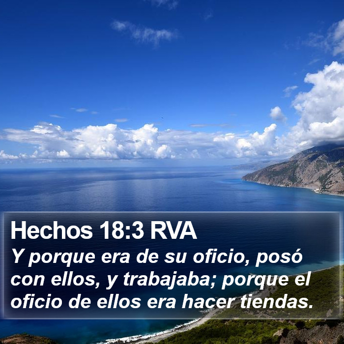 Hechos 18:3 RVA Bible Study