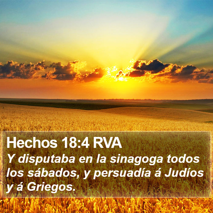 Hechos 18:4 RVA Bible Study