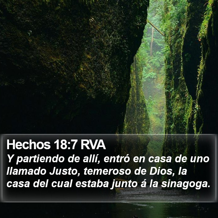 Hechos 18:7 RVA Bible Study