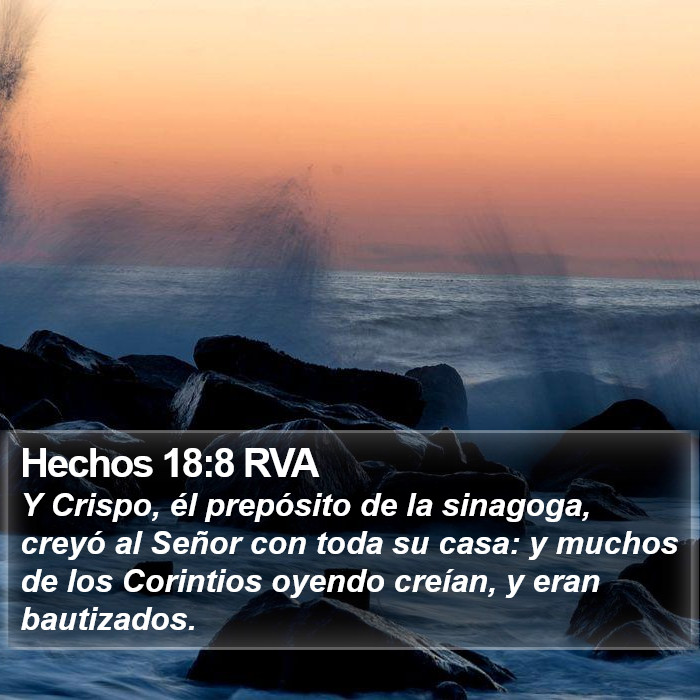 Hechos 18:8 RVA Bible Study