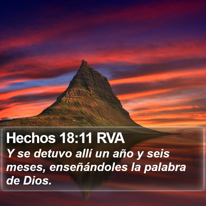 Hechos 18:11 RVA Bible Study