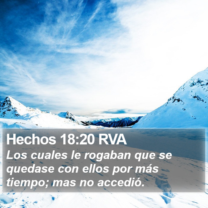 Hechos 18:20 RVA Bible Study