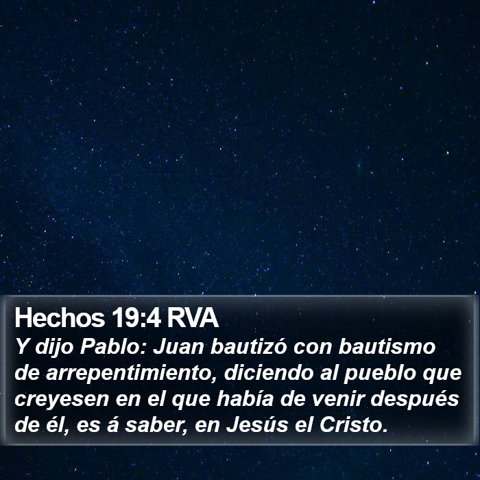 Hechos 19:4 RVA Bible Study