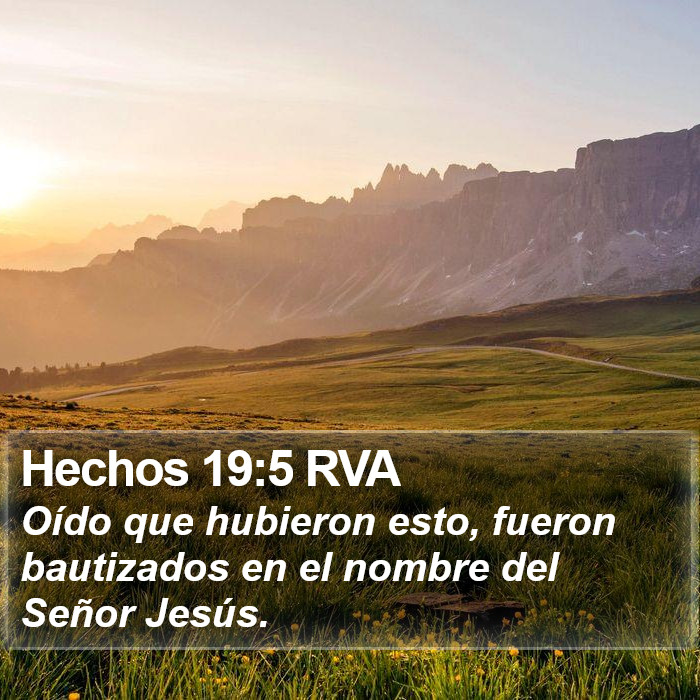 Hechos 19:5 RVA Bible Study