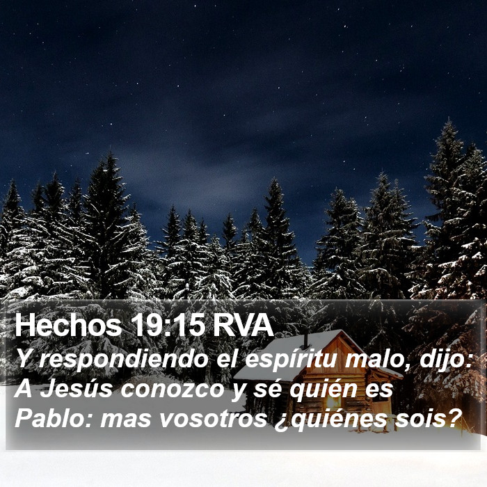 Hechos 19:15 RVA Bible Study