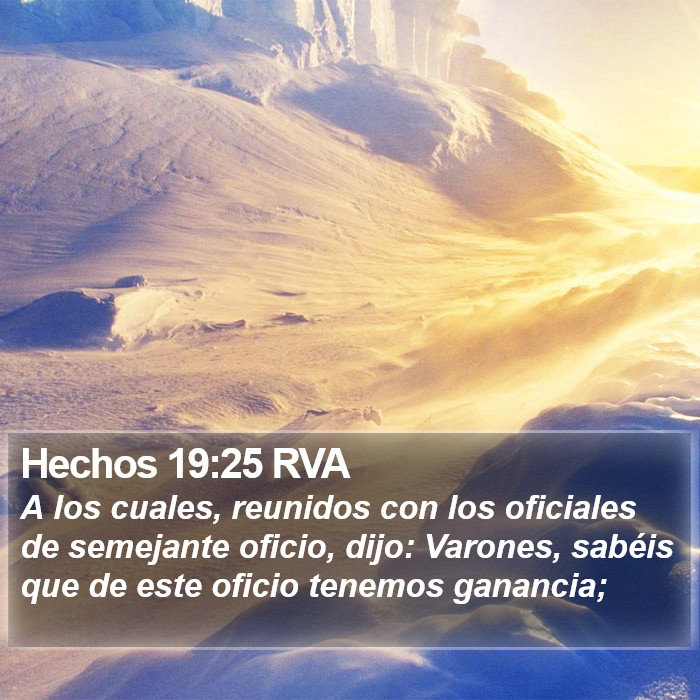 Hechos 19:25 RVA Bible Study