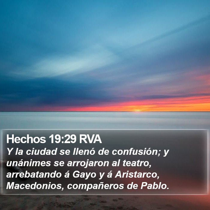 Hechos 19:29 RVA Bible Study