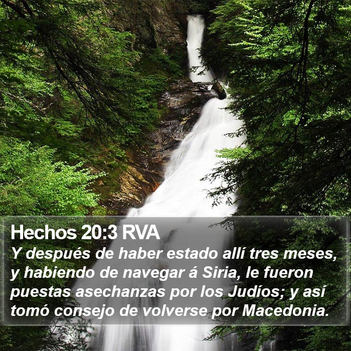 Hechos 20:3 RVA Bible Study