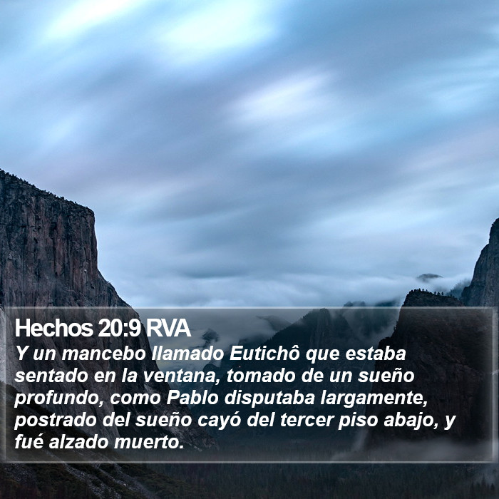 Hechos 20:9 RVA Bible Study