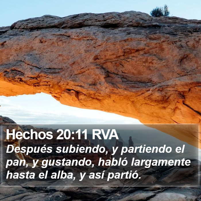 Hechos 20:11 RVA Bible Study