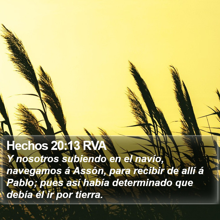 Hechos 20:13 RVA Bible Study