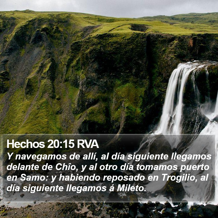 Hechos 20:15 RVA Bible Study
