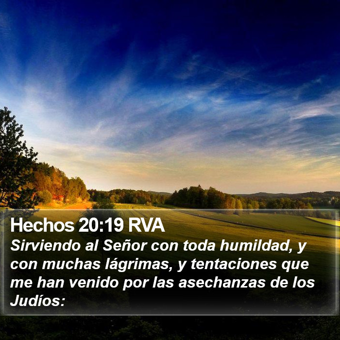 Hechos 20:19 RVA Bible Study