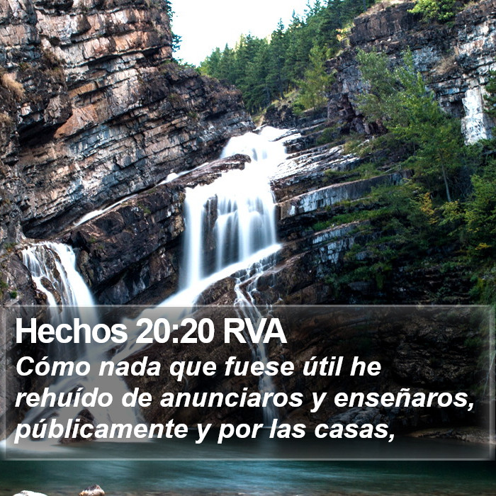 Hechos 20:20 RVA Bible Study