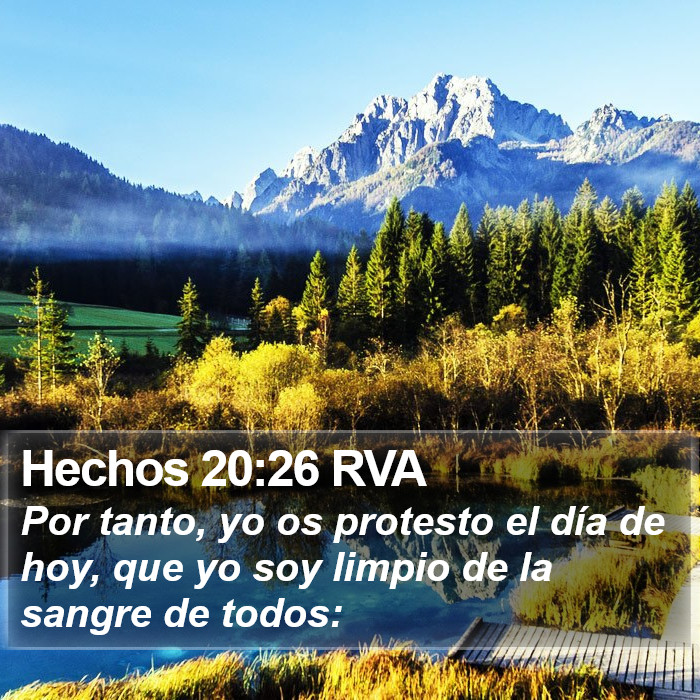 Hechos 20:26 RVA Bible Study