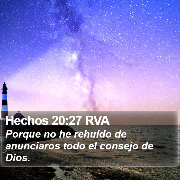 Hechos 20:27 RVA Bible Study