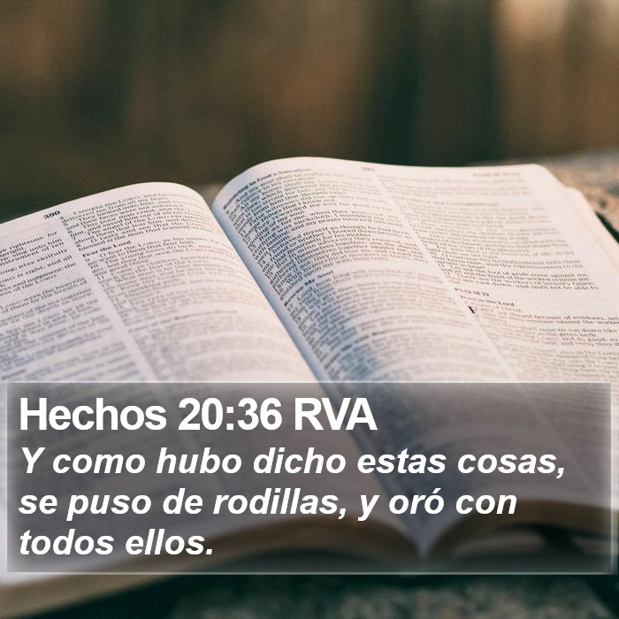 Hechos 20:36 RVA Bible Study