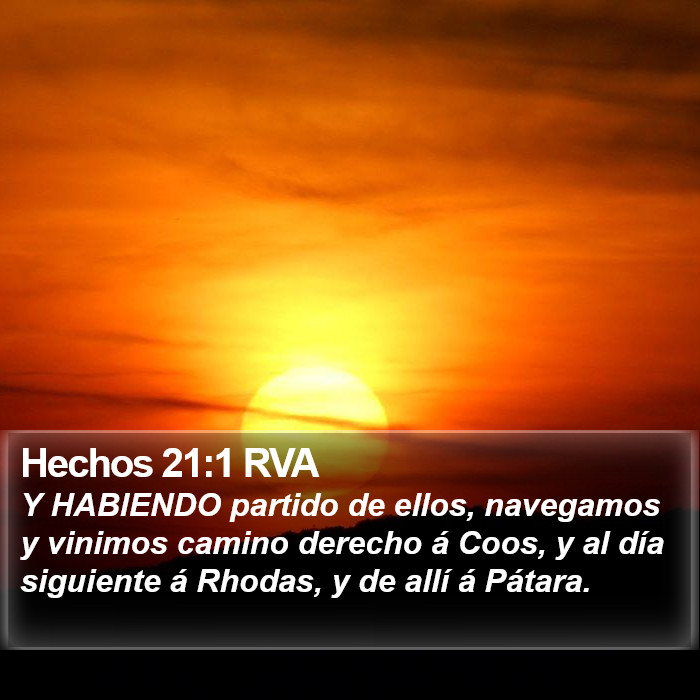 Hechos 21:1 RVA Bible Study