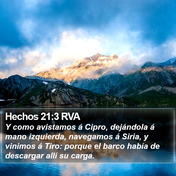 Hechos 21:3 RVA Bible Study