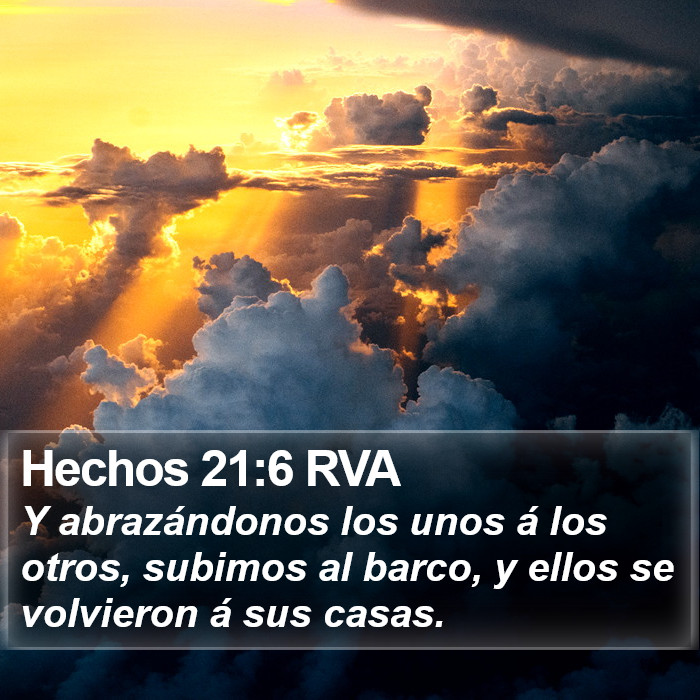 Hechos 21:6 RVA Bible Study